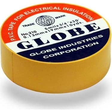 GLOBE ELEKTRİK İZOLASYON BANDI SARI 19MM*10 YRD