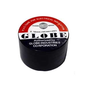 GLOBE ELEKTRİK İZOLASYON BANDI SİYAH 50MM*25 YRD
