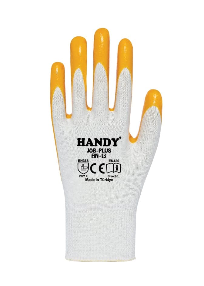 HN13S10 HANDY SARI-BEYAZ ELDİVEN NO:10
