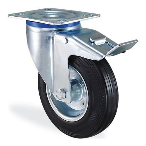 KAMA LASTİK KAPLI FRENLİ TEKER 100 MM