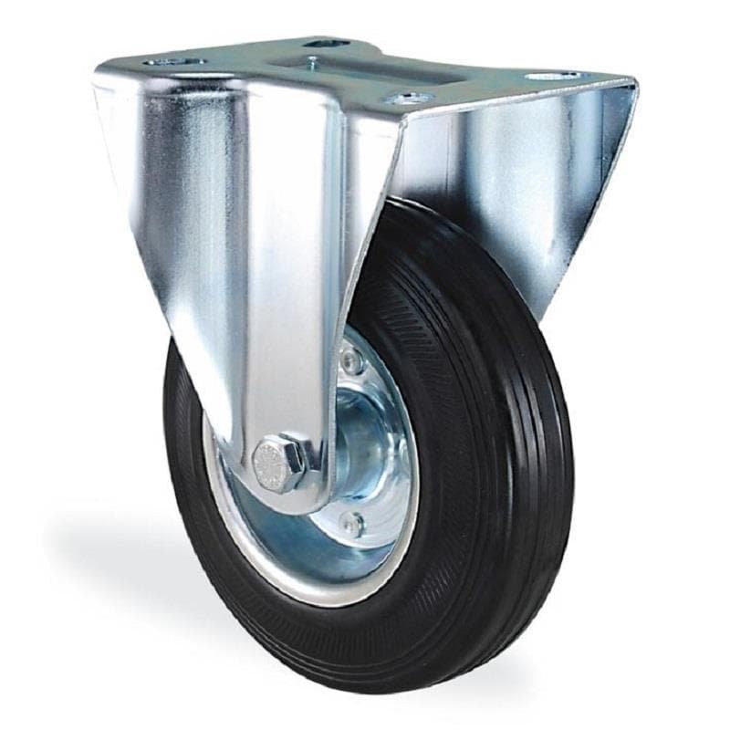 KAMA LASTİK KAPLI SABİT TEKER 150 MM