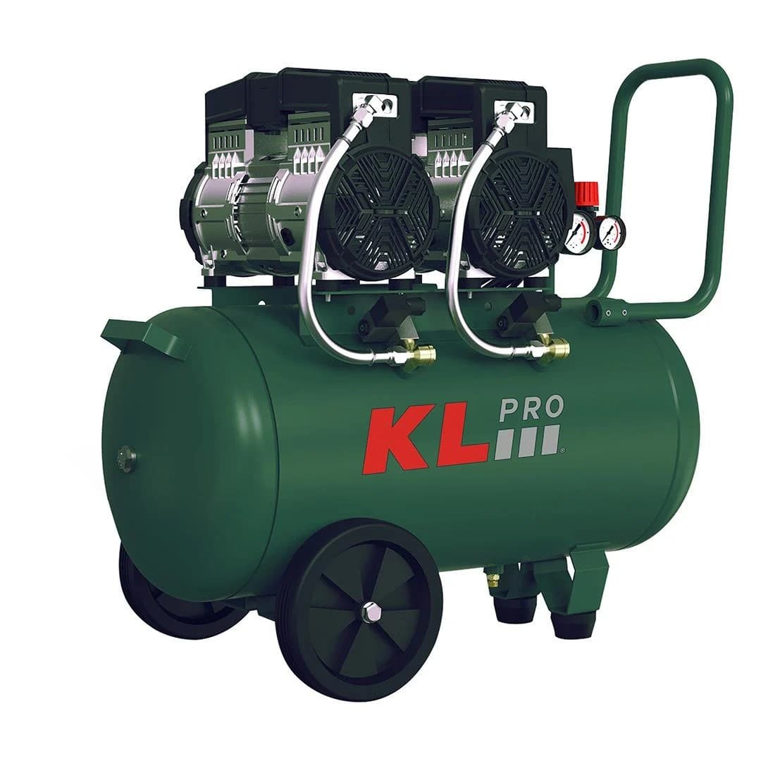 KLK50S2H KL-PRO SESSİZ YAĞSIZ KOMPRESÖR 50 LT 2X1,5 HP