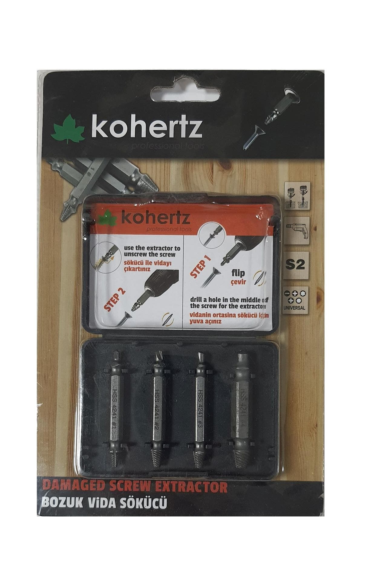 KVS50 KOHERTZ VİDA SÖKÜCÜ SETİ