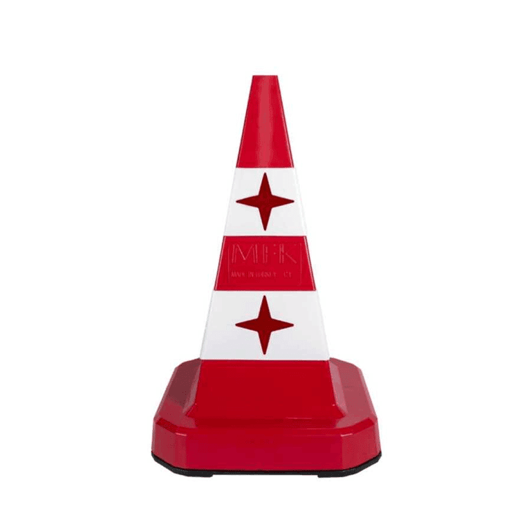 MFK3575 TRAFİK VE REKLAM KONİSİ HDPE - KAUÇUK TABANLI (3,0 KG)(KEDİ GÖZÜ)