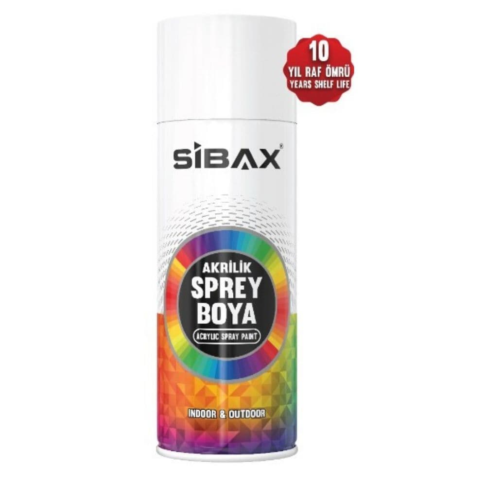 MMBS141222 SİBAX SPREY BOYA 0326 PARLAK SİYAH R9005 400ML