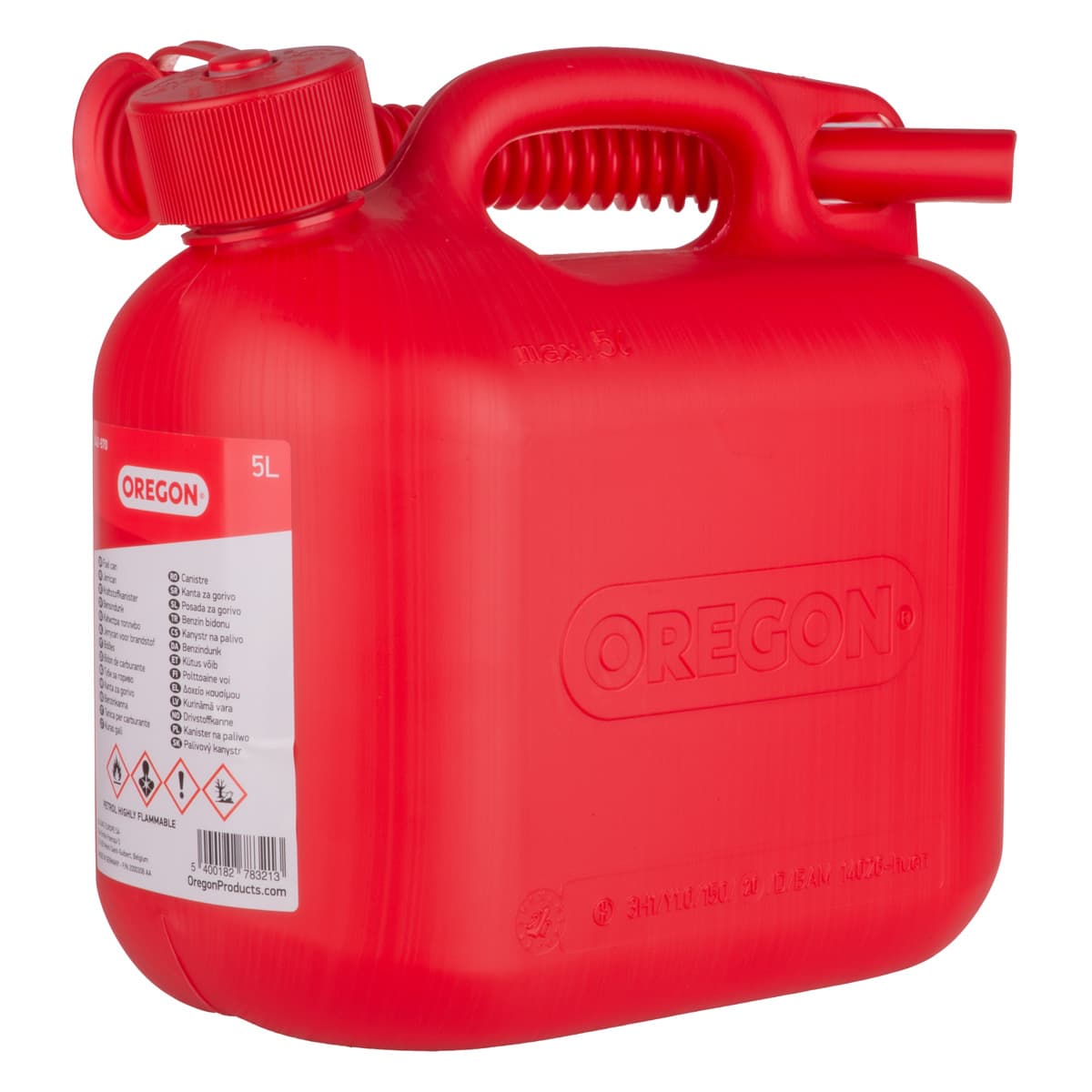 OREGON KIRMIZI BENZİN BİDONU - 5 LT