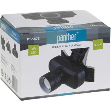 PT5873 PANTHER ŞARJLI KAFA FENERİ 800LM