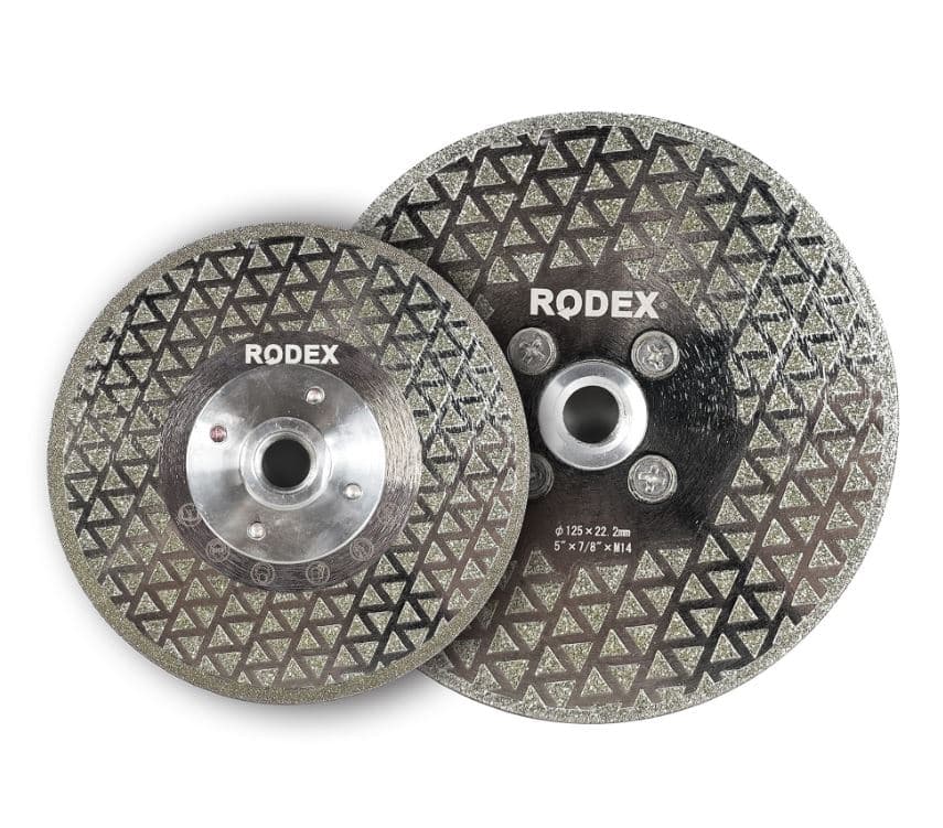 RRE115FD RODEX ÇİFT TARAFLI ELEKTROLİZE ELMAS TESTERE FLANŞLI 115*22,23
