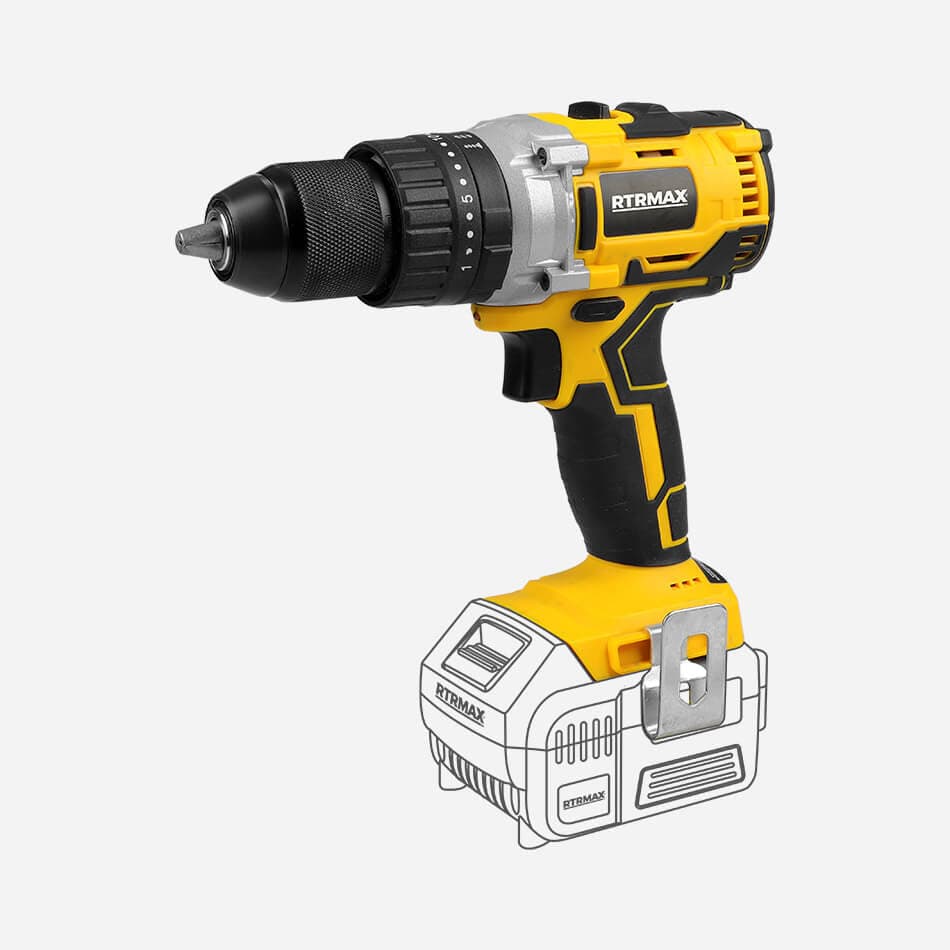 RTX2018B ŞARJLI DARBELİ MATKAP 18V KÖMÜRSÜZ (AKÜSÜZ) RTRMAX X-LION