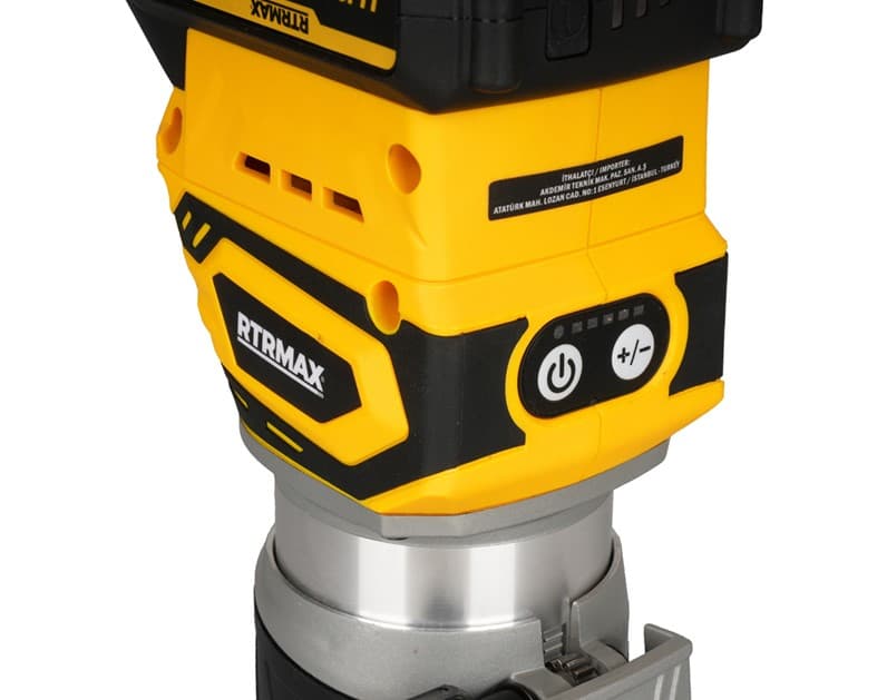 RTX2060B AKÜLÜ FORMİKA TRAŞLAMA EL FRESESİ 6 MM 18V(KÖMÜRSÜZ)*AKÜSÜZ*(KARTON KUTUDADIR)