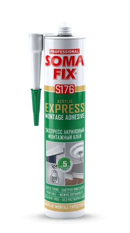 S176 SOMAFIX AKRİLİK EXPRES MONTAJ YAPIŞTIRICI 310 ML