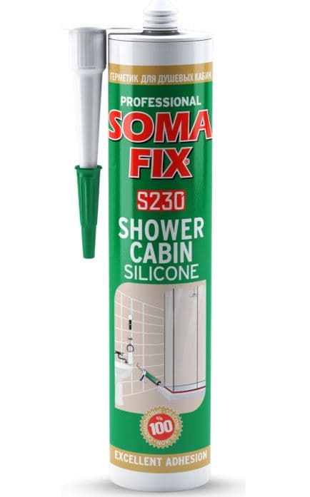 S231 SOMAFIX DUŞAKABİN SİLİKONU BEYAZ 280 ML-320 GR
