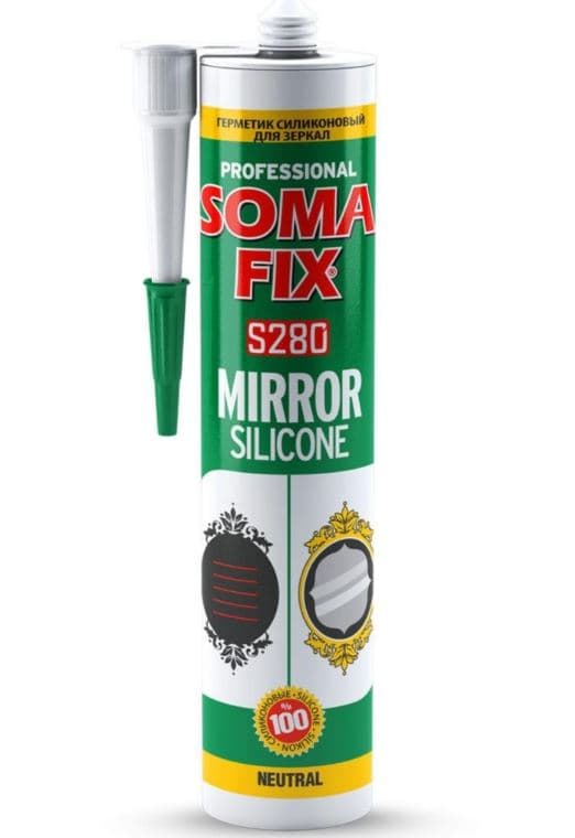 S280 SOMAFIX AYNA SİLİKONU ŞEFFAF 280 ML-330 GR