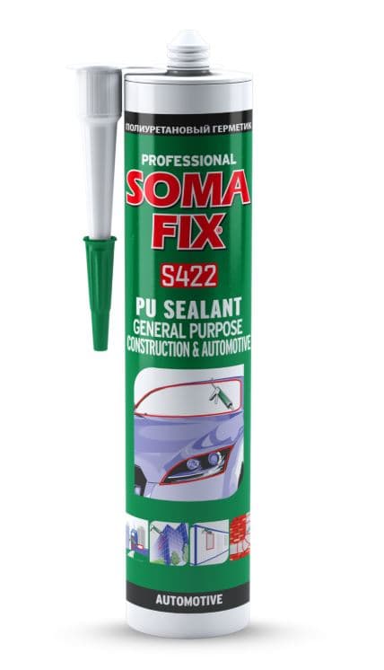 S424 SOMAFIX POLİÜRETAN MASTİK İNŞAAT-OTOMOTİV GRİ 280 ML