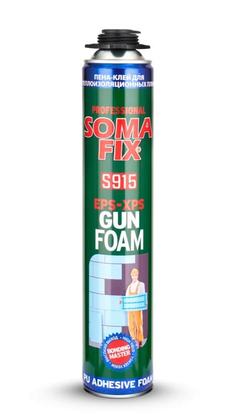 S915 SOMAFIX POLİÜRETAN EPS-XPS MANTOLAMA KÖPÜK-TABANCALI 750 ML-940 GR