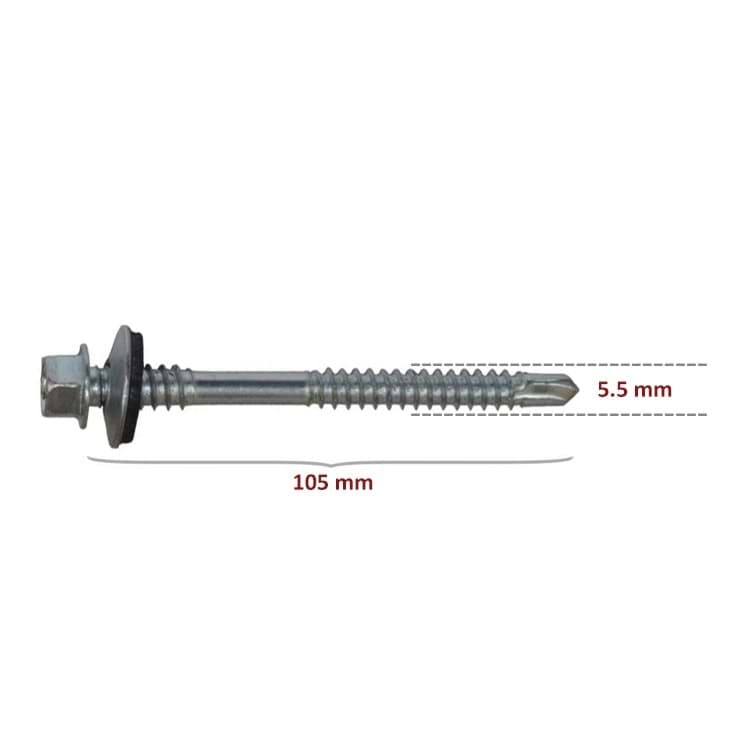 ÇATI PANEL VİDASI 5,5*105 ( 1*675=675 ADET )