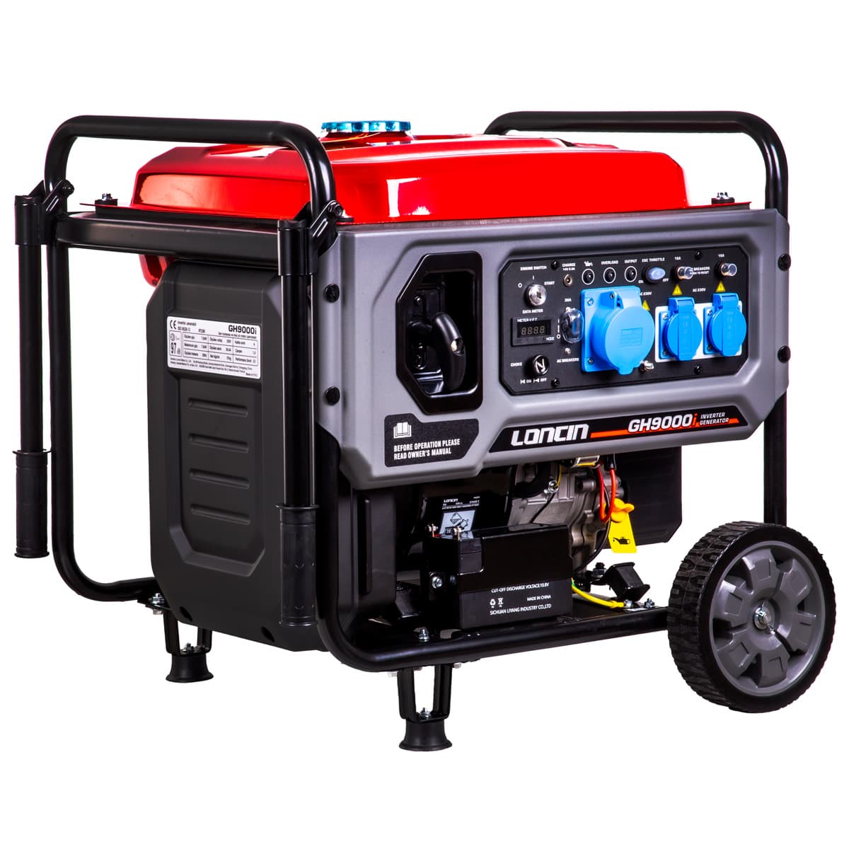TG50006354-0000000 LONCIN EUR5 BENZİZNLİ JENERATÖR MONOFAZE İNVERTÖR 9 KVA / 7,5 KW MARŞLI