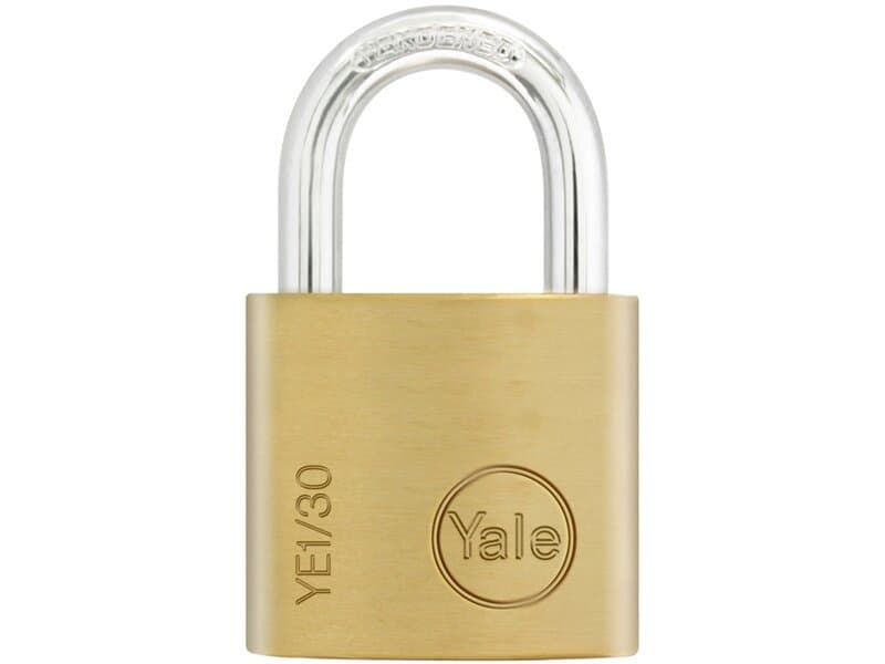 YE1251131 YALE PİRİNÇ ASMA KİLİT BLİSTERLİ 25 MM