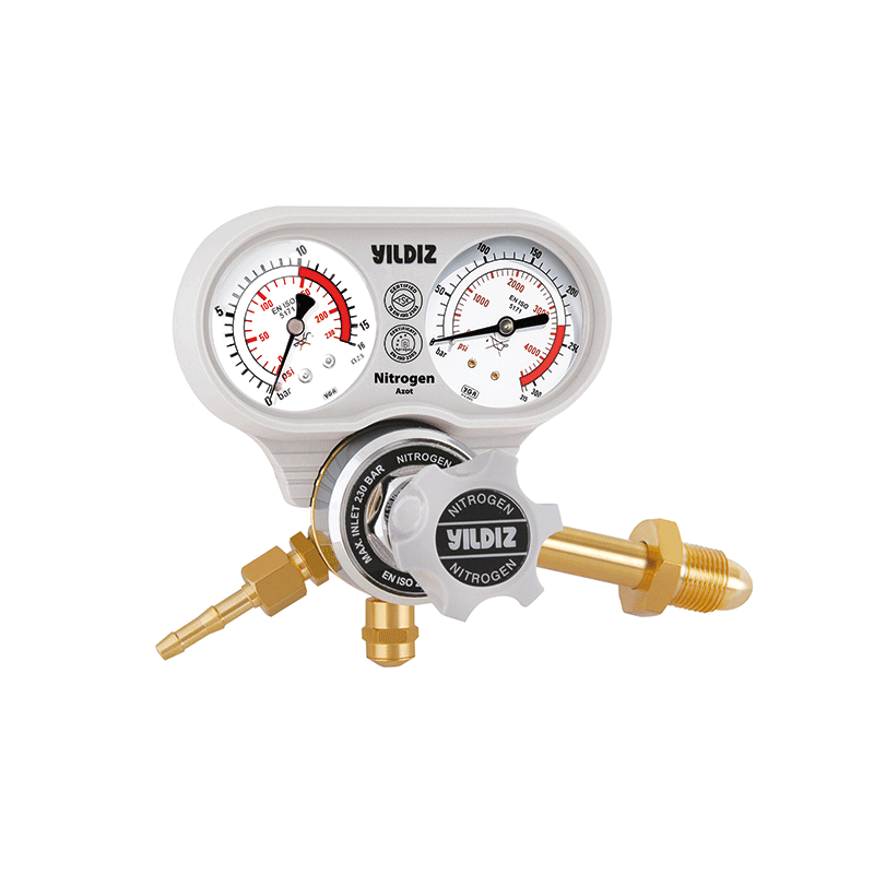 YILDIZ GAZ BASINÇ DÜŞÜRÜCÜ AZOT G5/8'' DIŞ 0-10 BAR