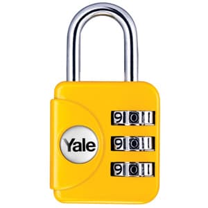 YP1281211 YALE MİNİ ŞİFRELİ ASMA KİLİT GENİŞ TİP KARIŞIK RENKLİ