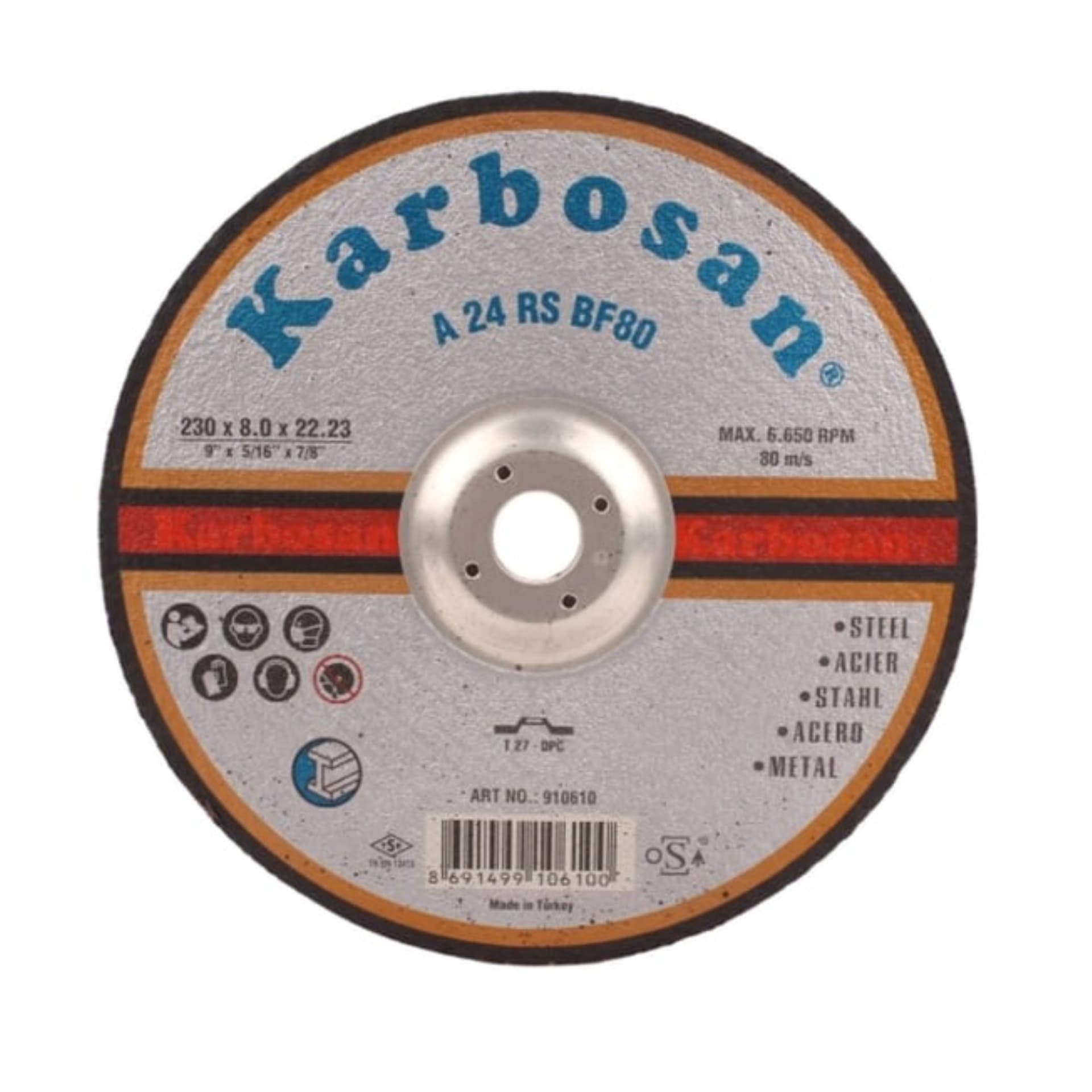 Metal Taşlama Diskleri 230 x 8.0 x 22.23