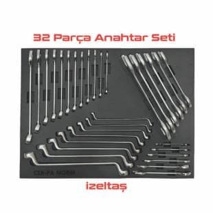 ANAHTAR SETLERİ - TAKIM ARABASI İÇERİĞİ - 32 PCS