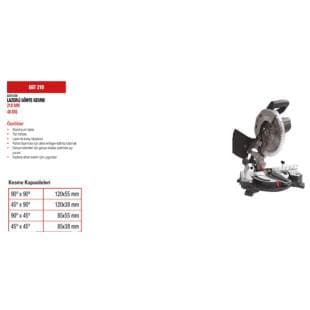 G6T210 210MM GÖNYE KESME 48 DİŞ LAZERLİ ATTLAS