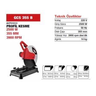 GCS355B PROFİL KESME