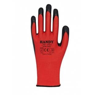 HANDY JOB PLUS HN35 KIRMIZI SİYAH ELDİVEN NO:10