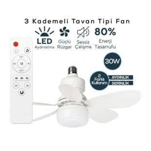 TAVAN TİPİ FAN 3 KADEMELİ VANTİLATÖR