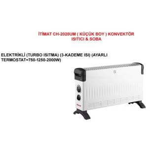 İTİMAT KONVEKTÖR ISITICI&SOBA ELEKTRİKLİ 2000W CH2020UM