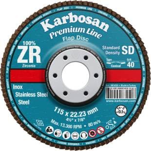 PREMİUMLİNE FLAP DİSK ZR ZXPR22 SD 115MM 40 KUM KONİK