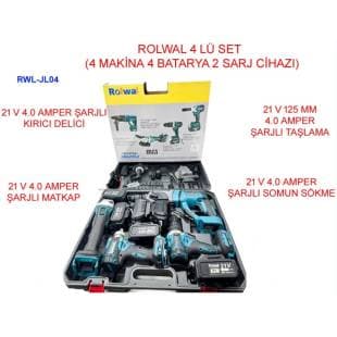 ROLWAL AKÜLÜ DÖRTLÜ SET