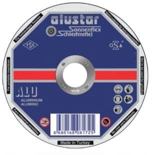 125 X 2,5 X 22 MM BOMBELI KESICI (A 36 R BF ALU) ALUSTAR
