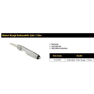 MAKET BIÇAĞI KATLANABİLİR ÇAKI 110MM