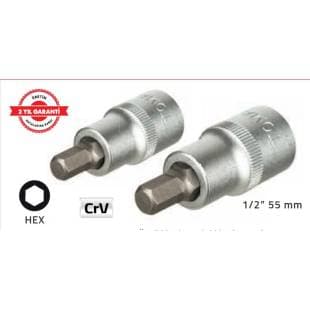 TOMAX 1/2 " 55 MM LOKMALI ALLEN UÇ (4 MM) KISA