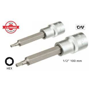 TOMAX 1/2 " 100 MM LOKMALI ALLEN UÇ (8 MM) UZUN
