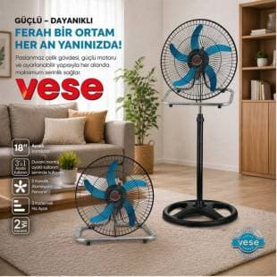 VESE AYAKLI VANTİLATÖR 18" 3 KADEMELİ