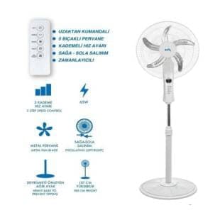 SANAYİ TİPİ AYAKLI VANTİLATÖR 18''KUMANDALI