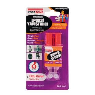 VODABOND RAPİD ŞIRINGA EPOKSİ YAPIŞTIRICI - 6 ML - ŞEFFAF