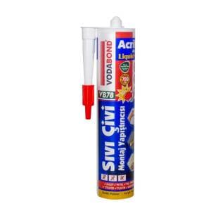 VODABOND VB 78 AKRİLİK SIVI ÇİVİ-ANINDA TUTUNMA-400 GR BEYAZ
