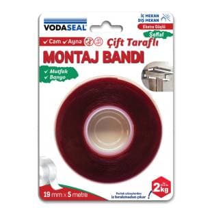 VODASEAL VHB MONTAJ BANDI - 19 MM X 5 MT - ŞEFFAF