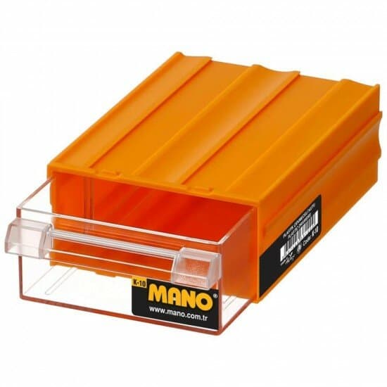 Mano K-10 Plastik Çekmeceli Kutu Sarı