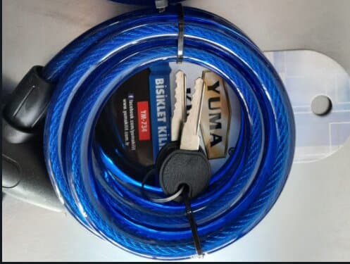 Ymk Bisiklet Kilidi 734 Boy 150 Cm  Çap 12 Mm