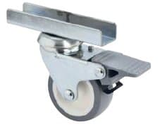 Lbf 16 Tpw 050 Geçmeli U Tablalı Frenli Termoplatik Teker 18Mm
