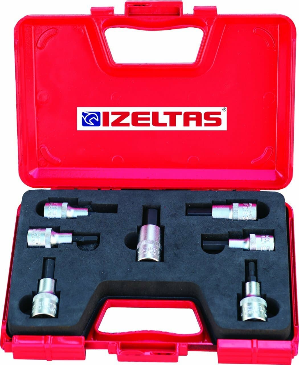 İzeltaş 1/2" Lokmalı Allen Uç Takımı 1/2" 7'Li