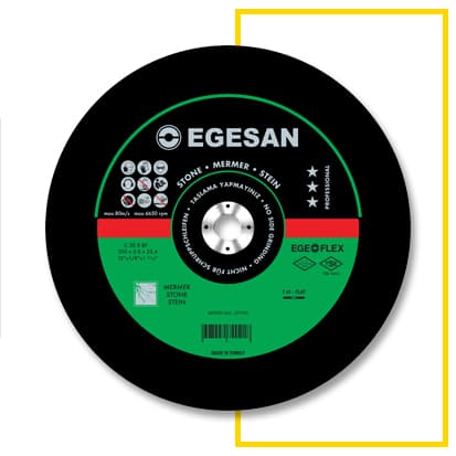 Sabit Tezgahlar iin Pro Serisi Mermer Kesme Taşları 300 x 3,0 x 25,4 C 30 R BF