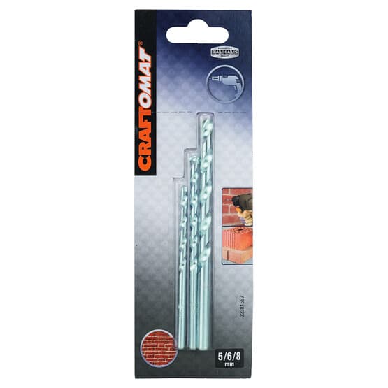 Craftomat Taş Matkap Ucu Set 4'lü 5-8 mm