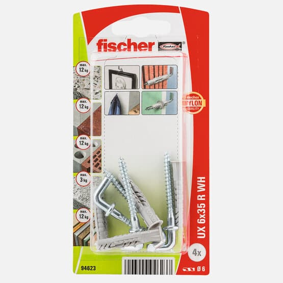 Fischer UX 6x35 Universal Dübel Açılı Kancalı
