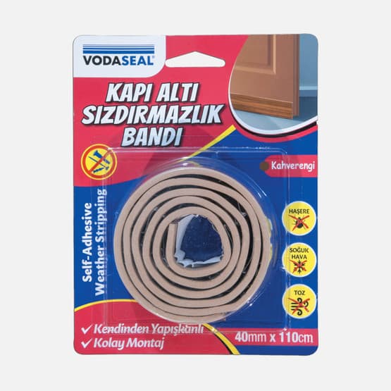 Vodaseal Kendinden Yapışkanlı Kapıaltı Sızdırmazlık Bandı Kahverengi 400mmX110cm